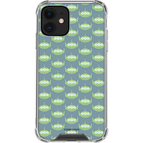 Disney Toy Story Alien Pattern iPhone 12 Clear Case