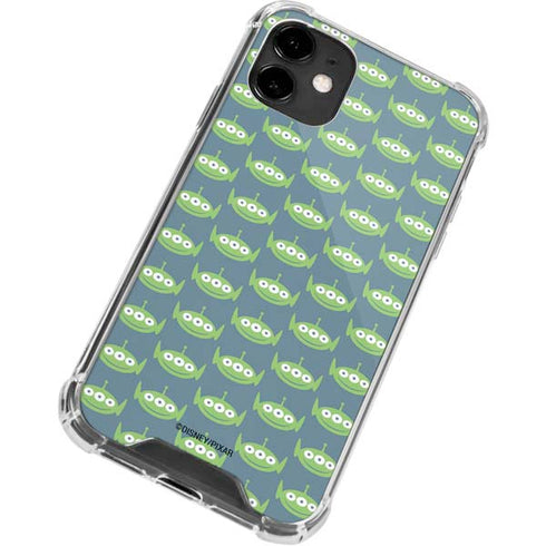 Disney Toy Story Alien Pattern iPhone 12 Clear Case