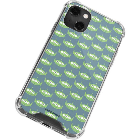 Disney Toy Story Alien Pattern iPhone 14 Plus Clear Case