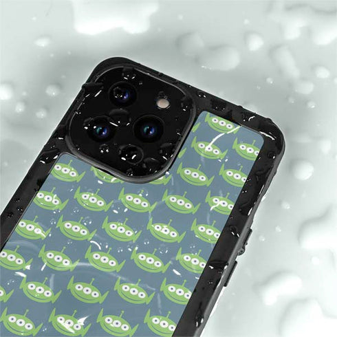 Disney Toy Story Alien Pattern iPhone 14 Pro Max Waterproof Case