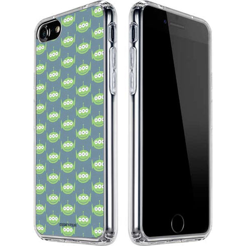 Disney Toy Story Alien Pattern iPhone SE (2nd & 3rd Gen) Clear Case