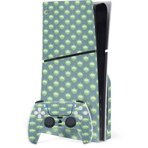 Disney Toy Story Alien Pattern PS5 Slim Disk Bundle Skin