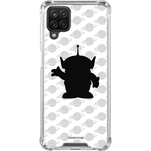 Disney Toy Story Alien Silhouette Galaxy A12 Clear Case