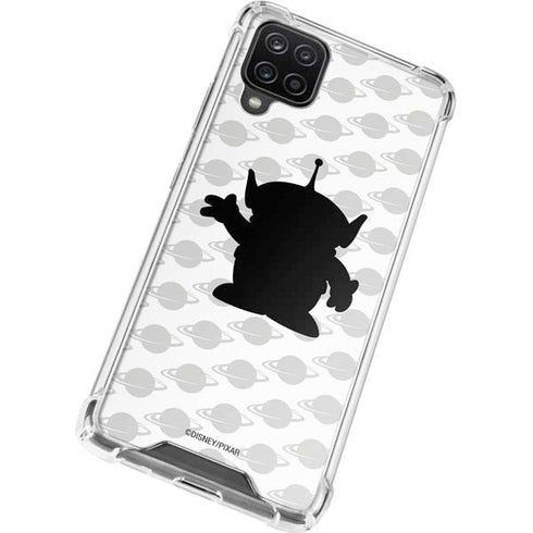Disney Toy Story Alien Silhouette Galaxy A12 Clear Case