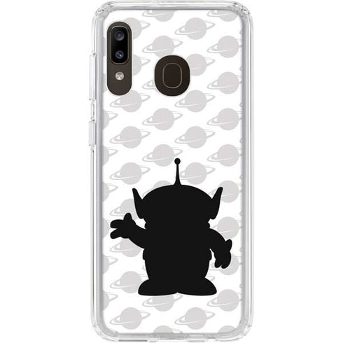Disney Toy Story Alien Silhouette Galaxy A20 Clear Case