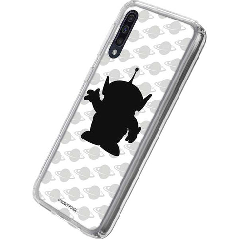 Disney Toy Story Alien Silhouette Galaxy A50 Clear Case