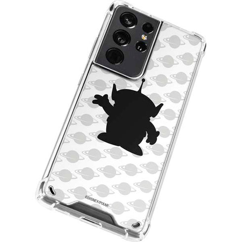 Disney Toy Story Alien Silhouette Galaxy S21 Ultra 5G Clear Case