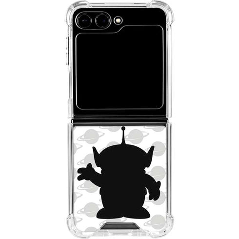 Disney Toy Story Alien Silhouette Galaxy Z Flip5 5G Clear Case