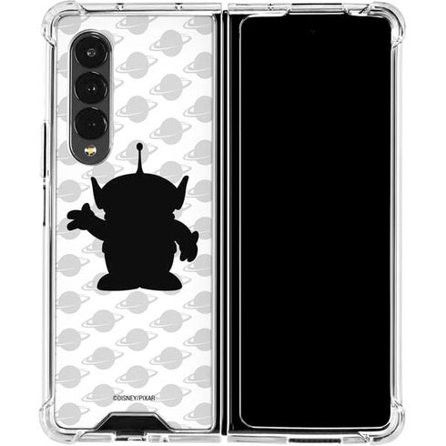 Disney Toy Story Alien Silhouette Galaxy Z Fold4 5G Clear Case
