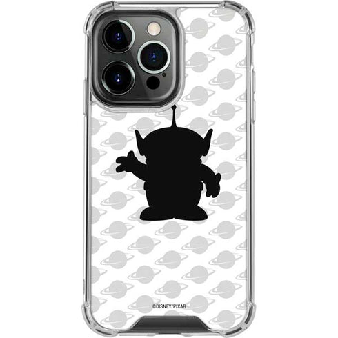 Disney Toy Story Alien Silhouette iPhone 14 Pro Clear Case