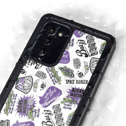 Disney Toy Story Aliens In Action Galaxy Note20 5G Waterproof Case