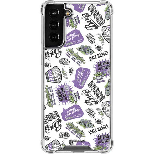 Disney Toy Story Aliens In Action Galaxy S21 FE Clear Case