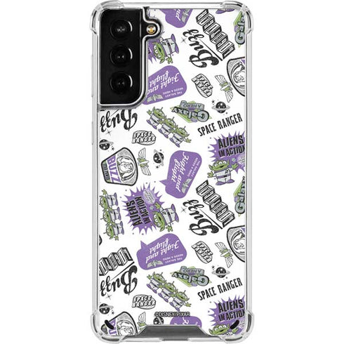 Disney Toy Story Aliens In Action Galaxy S21 Plus 5G Clear Case