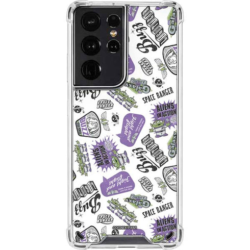 Disney Toy Story Aliens In Action Galaxy S21 Ultra 5G Clear Case