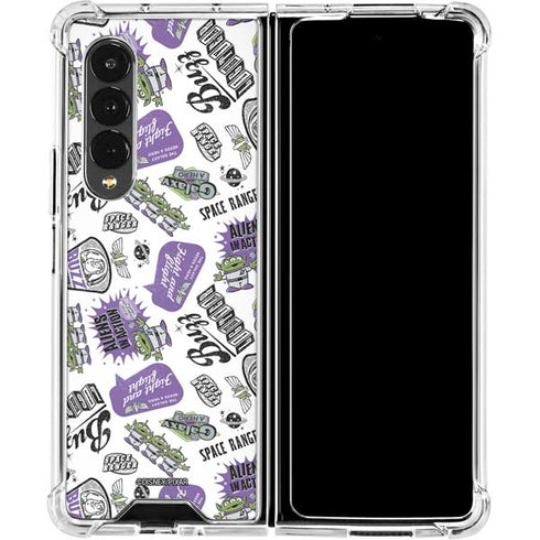 Disney Toy Story Aliens In Action Galaxy Z Fold4 5G Clear Case