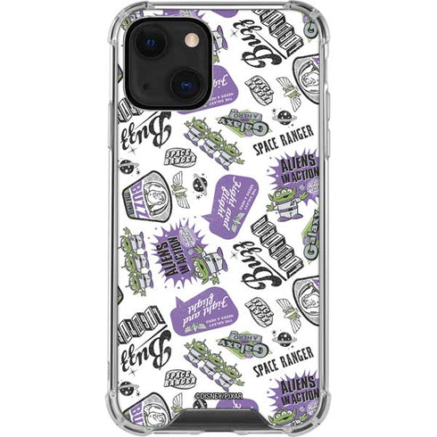 Disney Toy Story Aliens In Action iPhone 15 Plus Clear Case