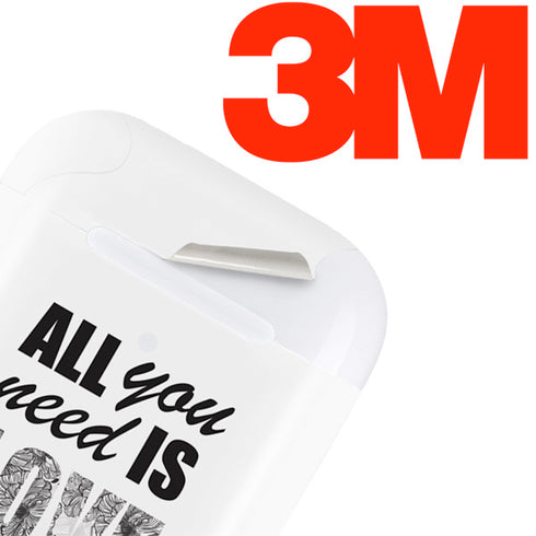 All You Need Is Love BW Apple AirPods 2 Skin