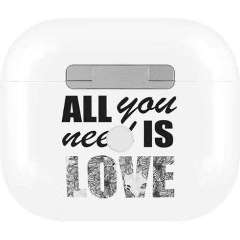 All You Need Is Love BW Apple AirPods (3rd Gen 2021) Skin