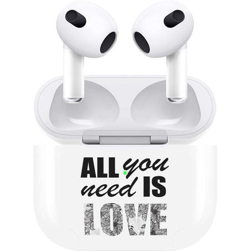 All You Need Is Love BW Apple AirPods (3rd Gen 2021) Skin