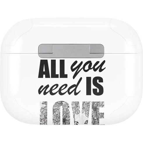 All You Need Is Love BW Apple AirPods Pro Skin