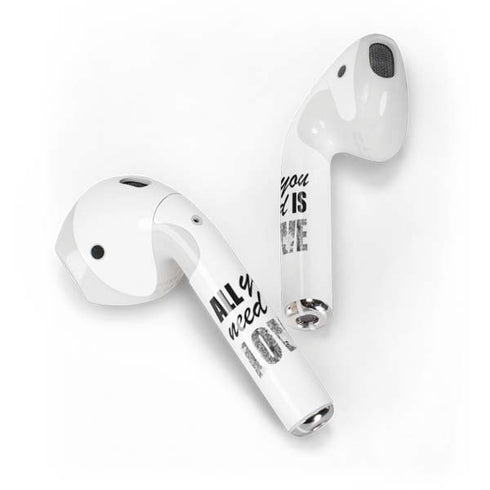 All You Need Is Love BW Apple AirPods Skin