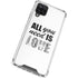 All You Need Is Love BW Galaxy A12 Clear Case