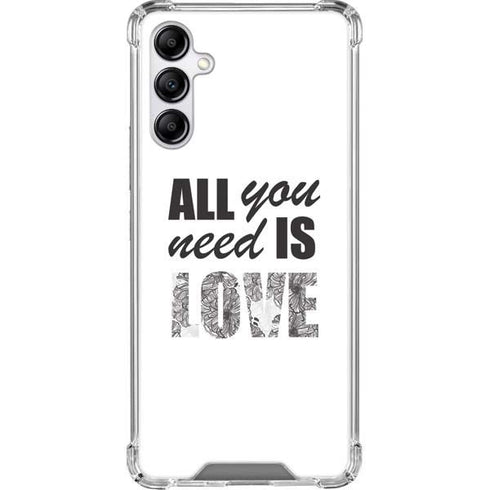 All You Need Is Love BW Galaxy A14 5G Clear Case