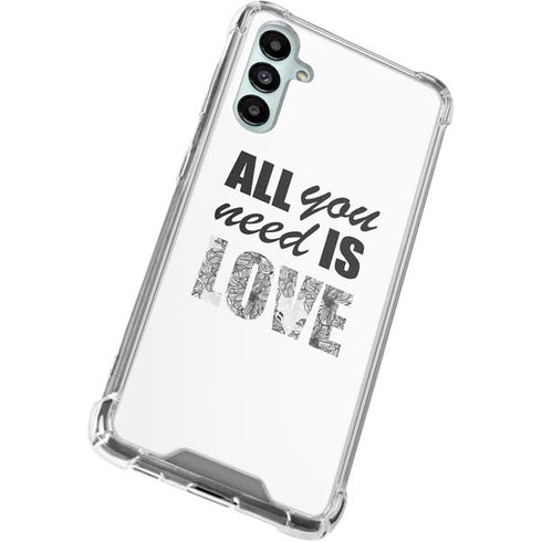 All You Need Is Love BW Galaxy A15 5G Clear Case