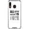 All You Need Is Love BW Galaxy A30 Clear Case