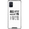 All You Need Is Love BW Galaxy A51 5G Clear Case