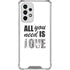 All You Need Is Love BW Galaxy A53 5G Clear Case