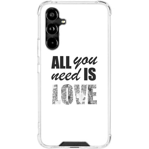 All You Need Is Love BW Galaxy A54 5G Clear Case