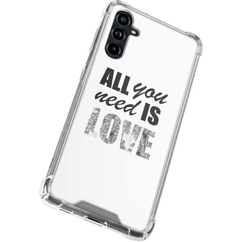 All You Need Is Love BW Galaxy A54 5G Clear Case