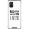 All You Need Is Love BW Galaxy A71 5G Clear Case