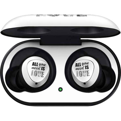 All You Need Is Love BW Galaxy Buds Skin