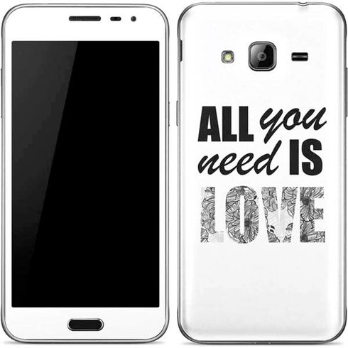 All You Need Is Love BW Galaxy J3 Skin