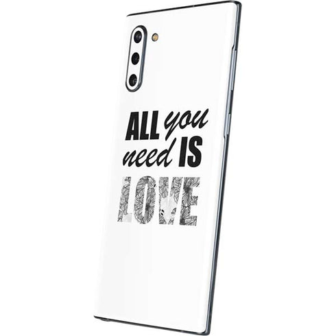 All You Need Is Love BW Galaxy Note 10 Skin