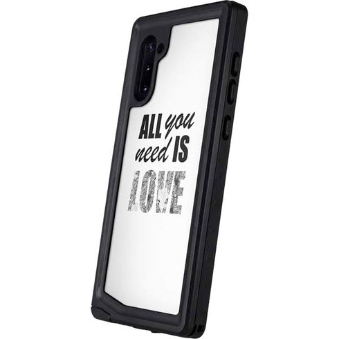 All You Need Is Love BW Galaxy Note 10 Waterproof Case