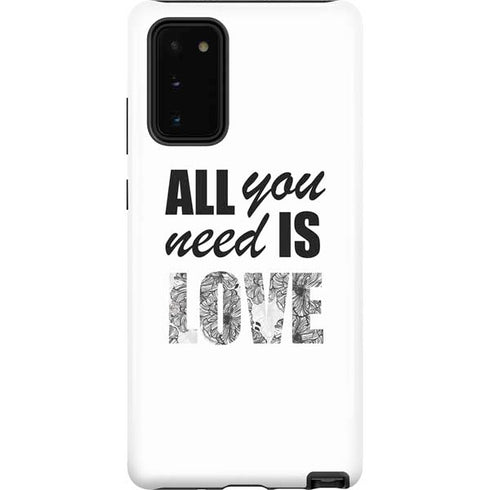 All You Need Is Love BW Galaxy Note20 5G Pro Case