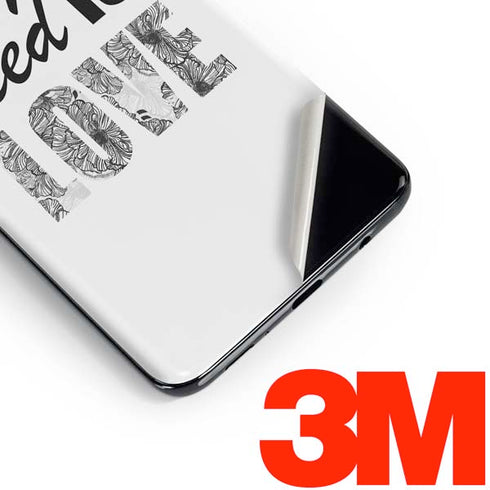 All You Need Is Love BW Galaxy S10 Skin