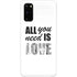 All You Need Is Love BW Galaxy S20 Lite Case