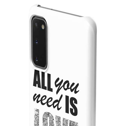 All You Need Is Love BW Galaxy S20 Lite Case