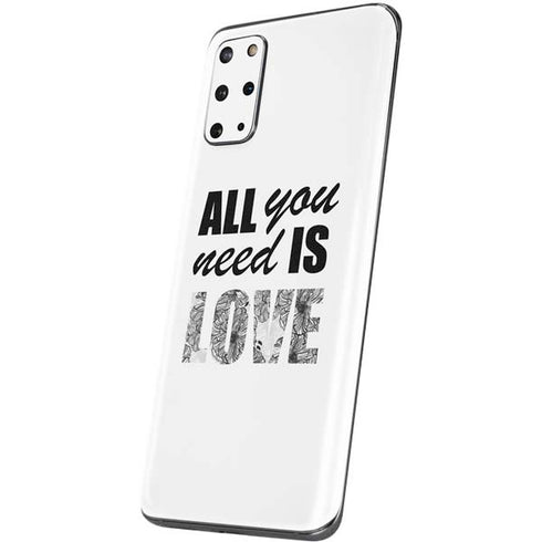 All You Need Is Love BW Galaxy S20 Plus Skin