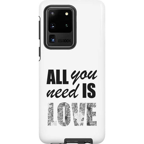 All You Need Is Love BW Galaxy S20 Ultra 5G Pro Case