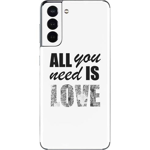 All You Need Is Love BW Galaxy S21 5G Skin