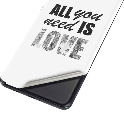 All You Need Is Love BW Galaxy S21 5G Skin