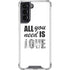 All You Need Is Love BW Galaxy S22 Clear Case