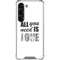 All You Need Is Love BW Galaxy S23 Clear Case