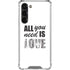 All You Need Is Love BW Galaxy S23 Plus Clear Case