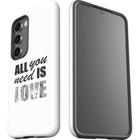 All You Need Is Love BW Galaxy S23 Pro Case